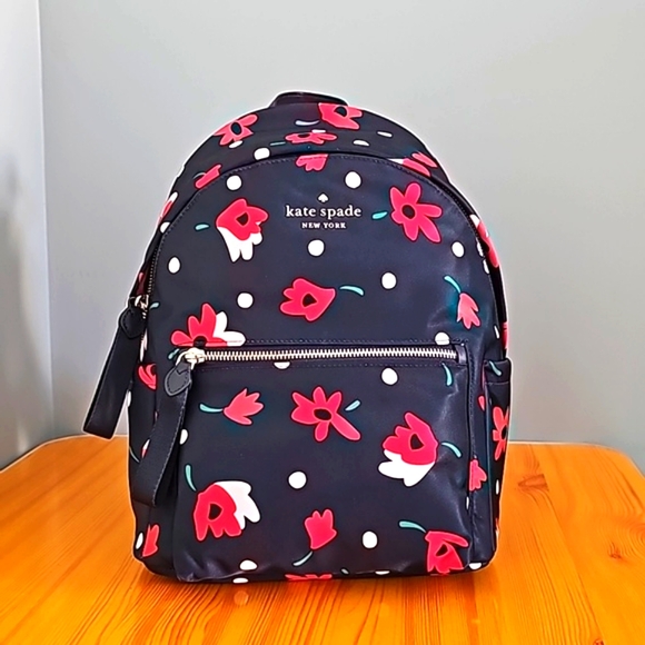 Kate Spade New York CHELSEA WHIMSY FLORAL MEDIUM BACKPACK, Multicolor - Picture 3 of 8